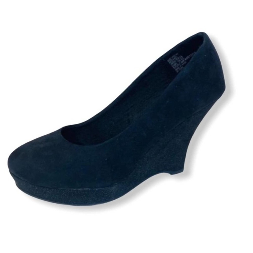 Unlisted Kenneth Cole Black Wedge Sparkle Shoes